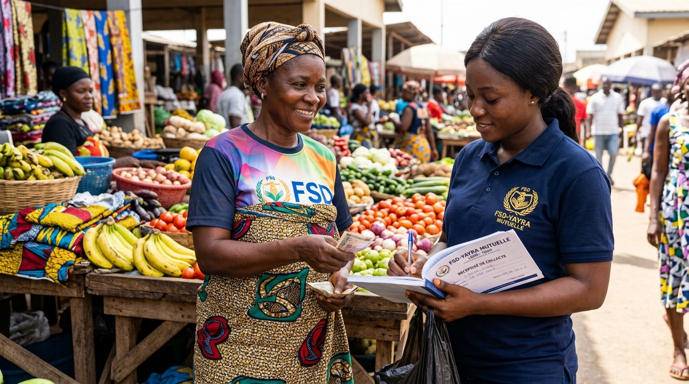 Collecte au marché de Lomé